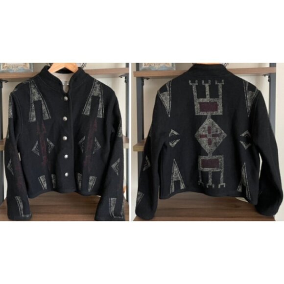 Gorgeous Chico's Short Wool Blend Coat, Size 12 - Picture 1 of 14